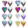 12Pcs Crystal 6240 Wild Heart Pendant Glass Austria Loose Beads Charms Rhinestones for DIY Earring Necklace Jewelry Accessories