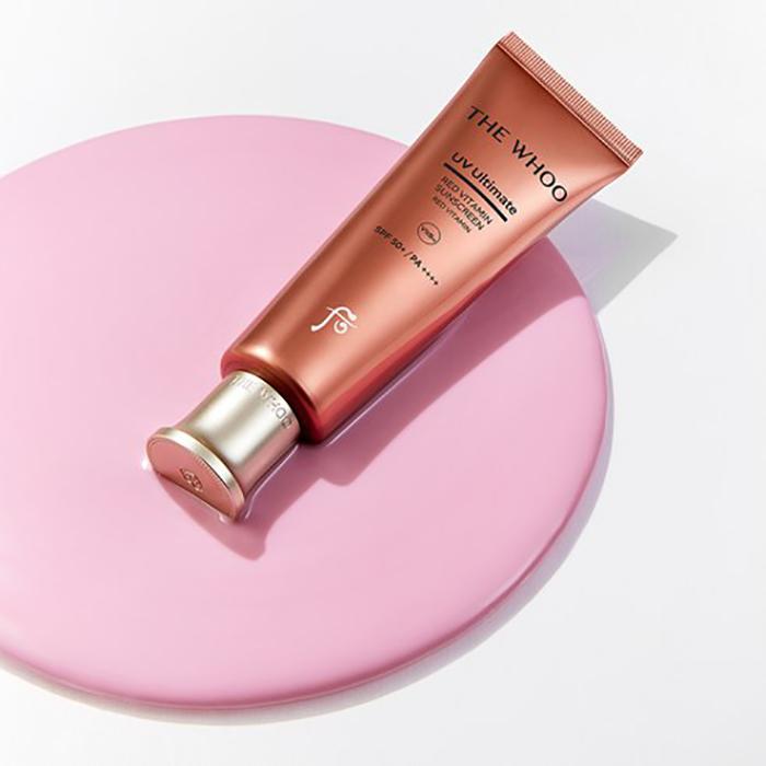 The Whoo UV Ultimate Red Vitamin Sun Cream SPF50+ PA++++ 50ml – Brightening & Anti-Ageing UV Defence, Korean