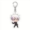 Anime Jujutsu Kaisen Schlüsselanhänger Anhänger Autoschlüsselanhänger Q Edition Satoru Gojo Schlüsselring Handy-Tasche Hängendes Geschenk EDC Schlüsselring