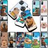 Cartoon Capybaras Phone Cover Soft Case for Motorola Moto G86 G57 E14 E15 G14 G34 G35 G84 G24 A54 G15 Power E22 Casing