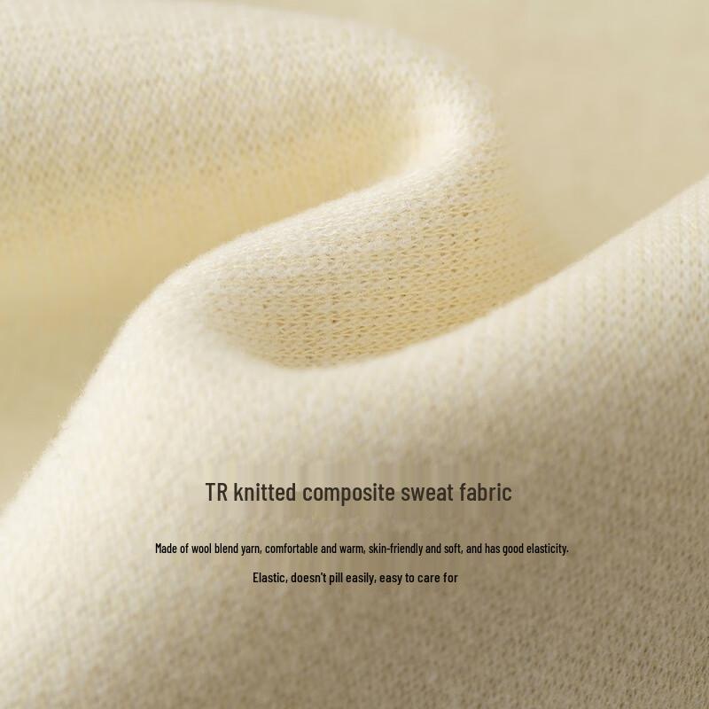 INMAN Women's Casual Wool Blend Knitted Wide-Leg Pants