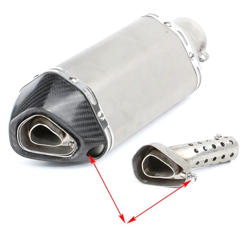 Universal Front Mid End Catalyst Db Killer For Motorcycle Exhaust Muffler Silencer Noise Sound Eliminator