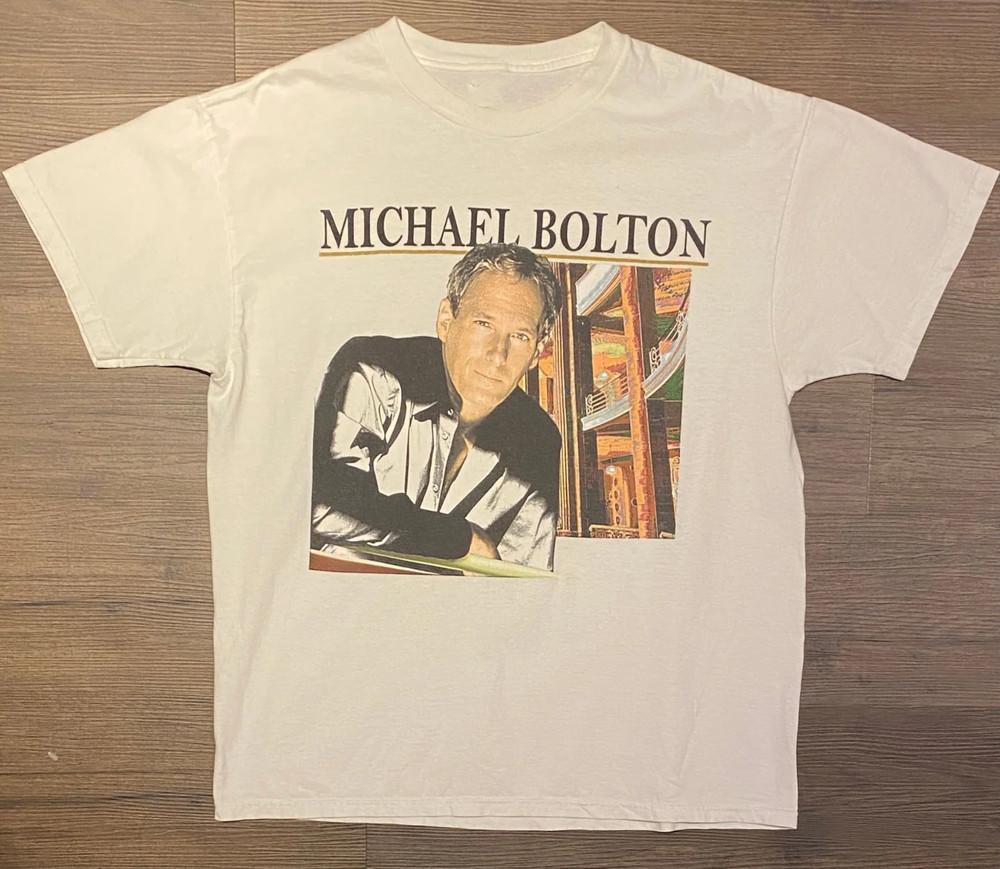 Michael Bolton Konzert Musik Weißes T-Shirt Baumwolle S-234XL Unisex T-Shirt