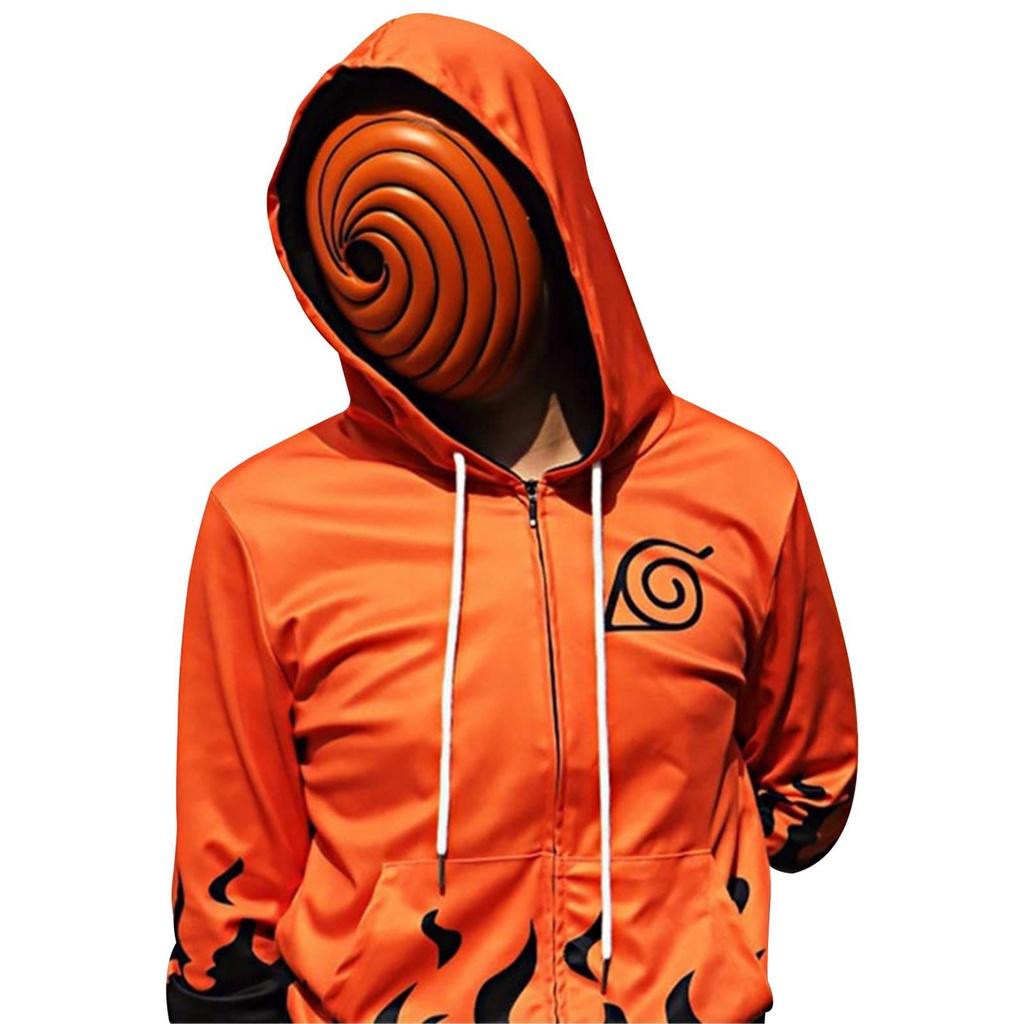 Naruto Tobi-mask av hög kvalitet i harts för Halloween Cosplay-kostymer