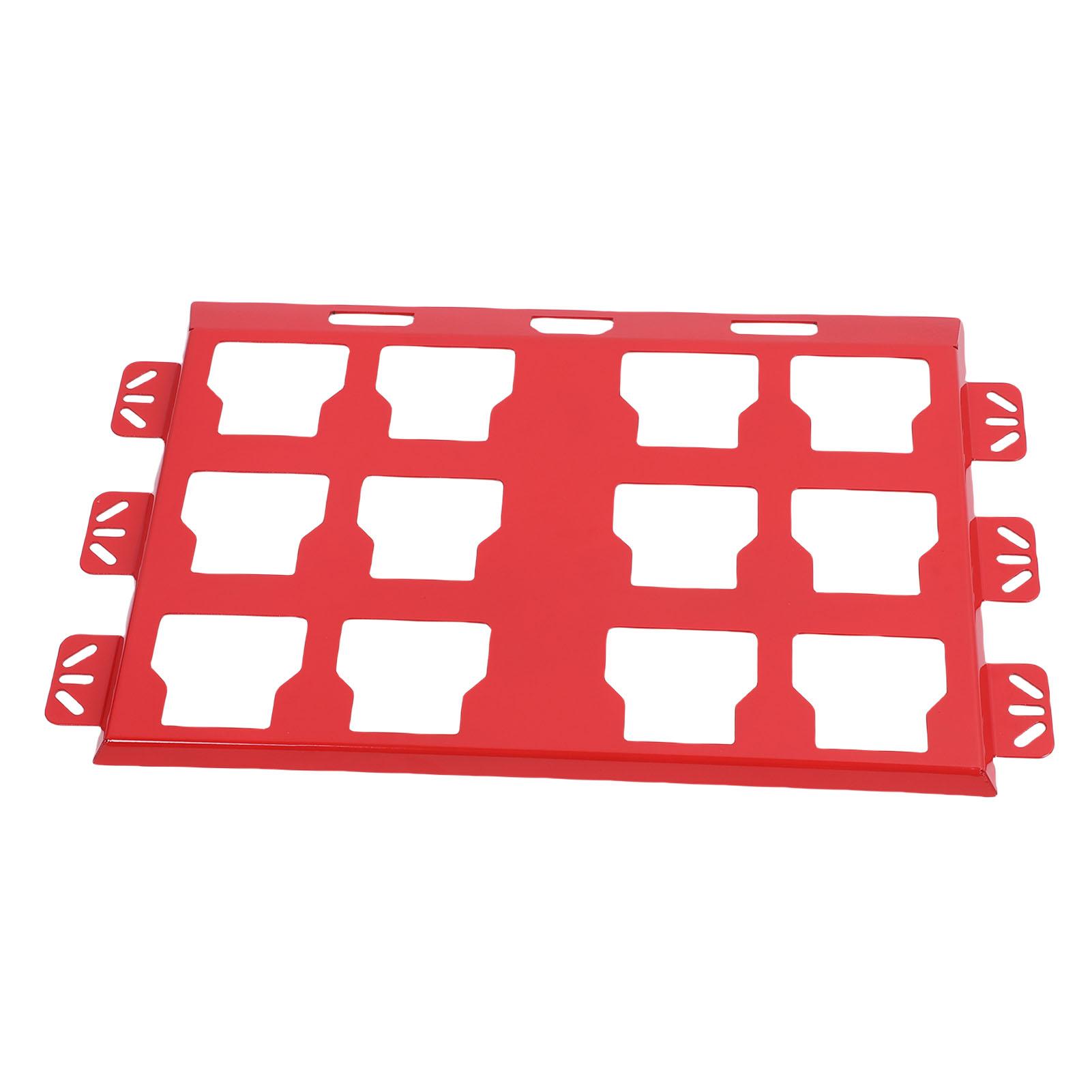 

Tool Box Mounting Plate Aluminum Alloy Storage Toolbox Wall Or Floor Mount Base for Organization Red