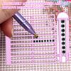 PLA Painting Ruler Alignment Tool Precision Positioning Square Painting Guide Time Saving Diamond Art Alignment Ruler for DIY