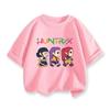 Demon Hunter Cotton Printed Fashion Casual Round Neck Cartoon Girl T-shirt
