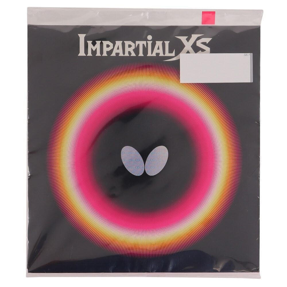 

Butterfly Table Tennis Rubber, Impartial XS, Table Soft, Tension (Spin), 00420, Red, Thick