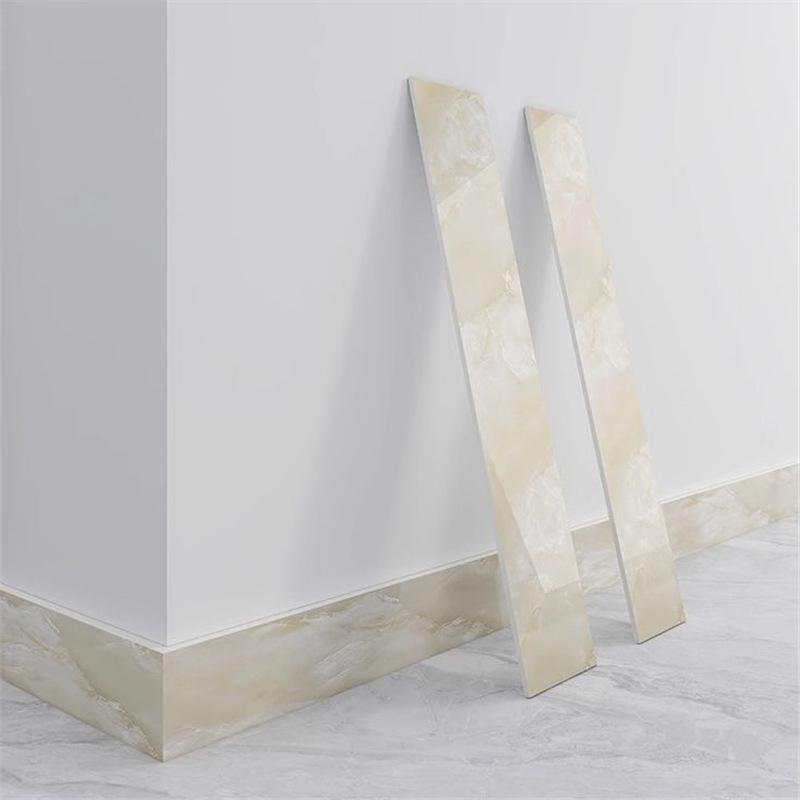Self-Adhesive Waterproof Marble Pattern Skirting Board Wall Stickers (8-15 Cm)