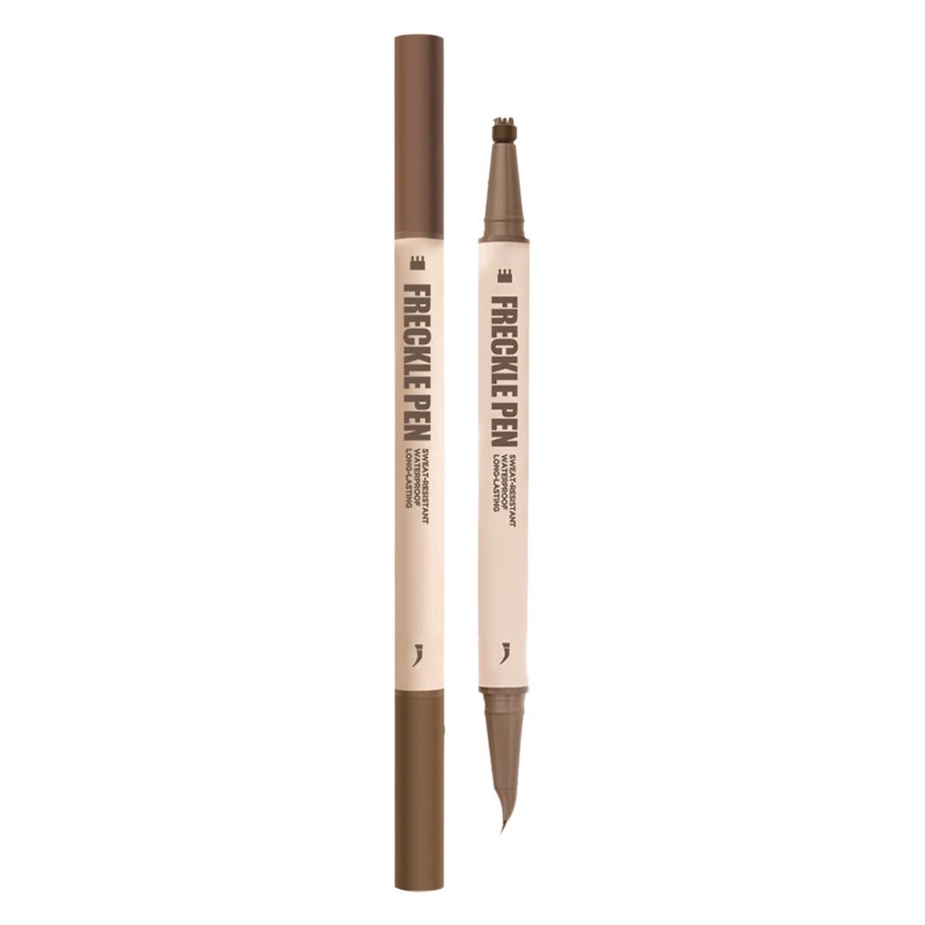 Dual-Ended 2-in-1 Eyeliner & Freckle Tool – Angled Tip + 6-Point Stamp, Water & Smudge Resistant, Long-Wearing for Daily Look