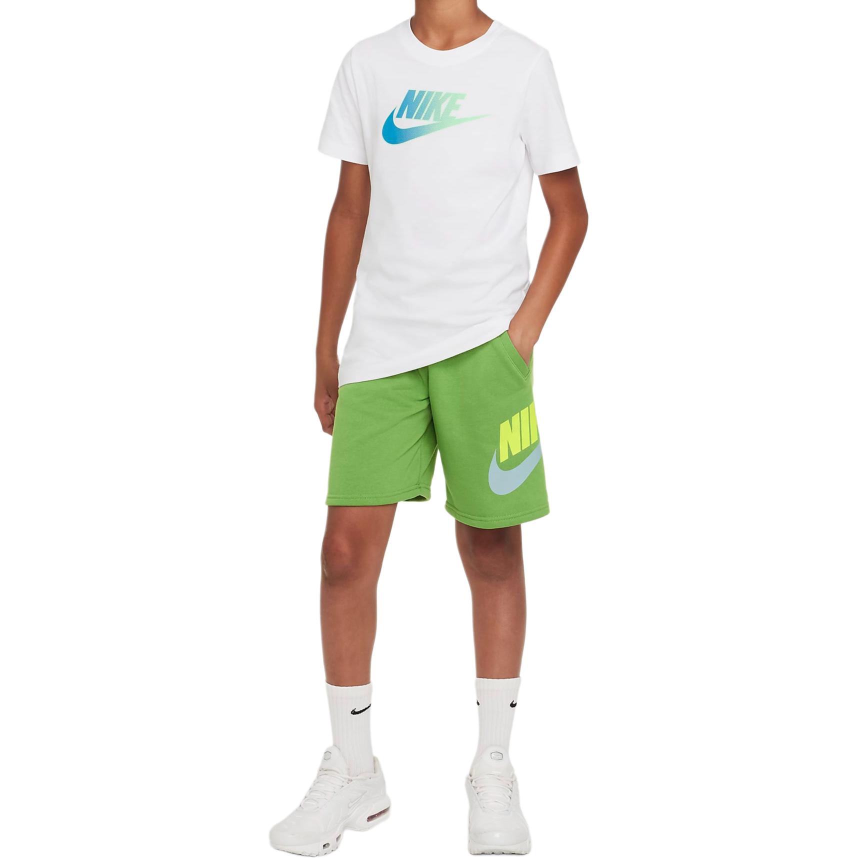

Nike T-Shirt Large Logo Round Neck Short Sleeve Kids tops DQ3866-100 M