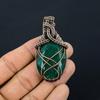 Emerald Pendant, 999 Copper Wire Wrapped Pendant Gemstone Jewelry, Handmade Pendant Amazing Jewelry, Gift For Her