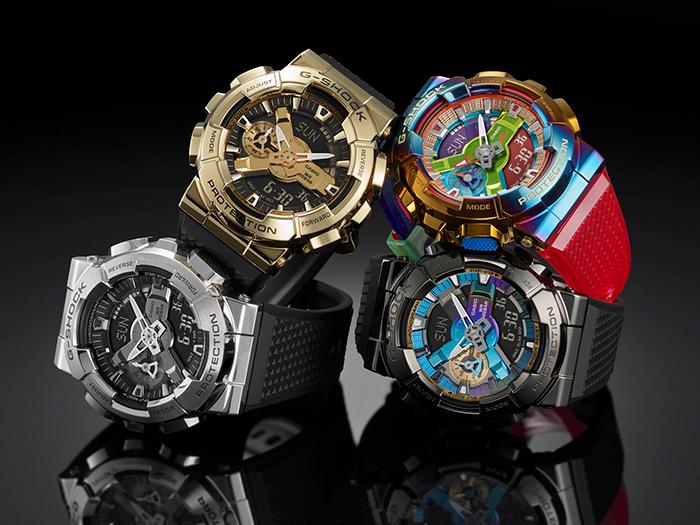 Casio G-SHOCK Men's Stainless Steel 200M Water Resistant Analog Shock Resistant Quartz Watch GM-110RB-2A