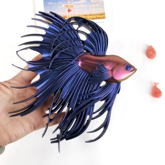 Betta Fish Silikonform Håndlaget 3D Fisk Epoxy Resin Støpeform Kamping Fisk Figur Dekorering Lage Form DIY Craft Lovers Gift