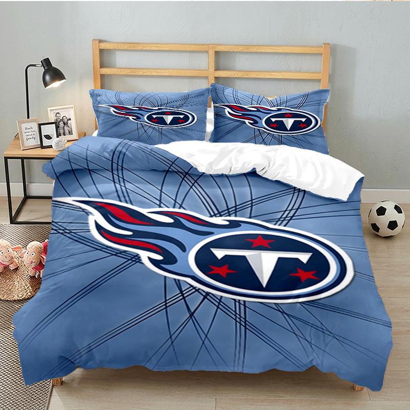 Tennessee Logo Art Bedding Set 3pcs, High Quality Bedding Set Including 1pc Duvet Cover And 2pcs Pillowcases for Bedroom, Dormitory Gift