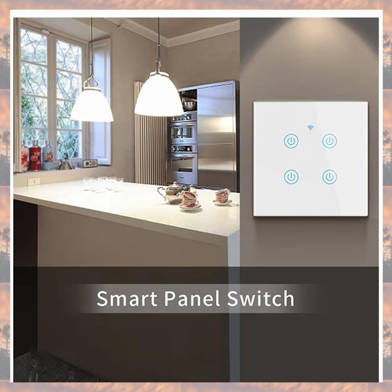 2025 Trend Cerhot Homekit Wifi Smart Switch Touch Key Siri Control 1/2/3/4 Gang No Neutral And Neutral Needed Dual Mode EU Plug