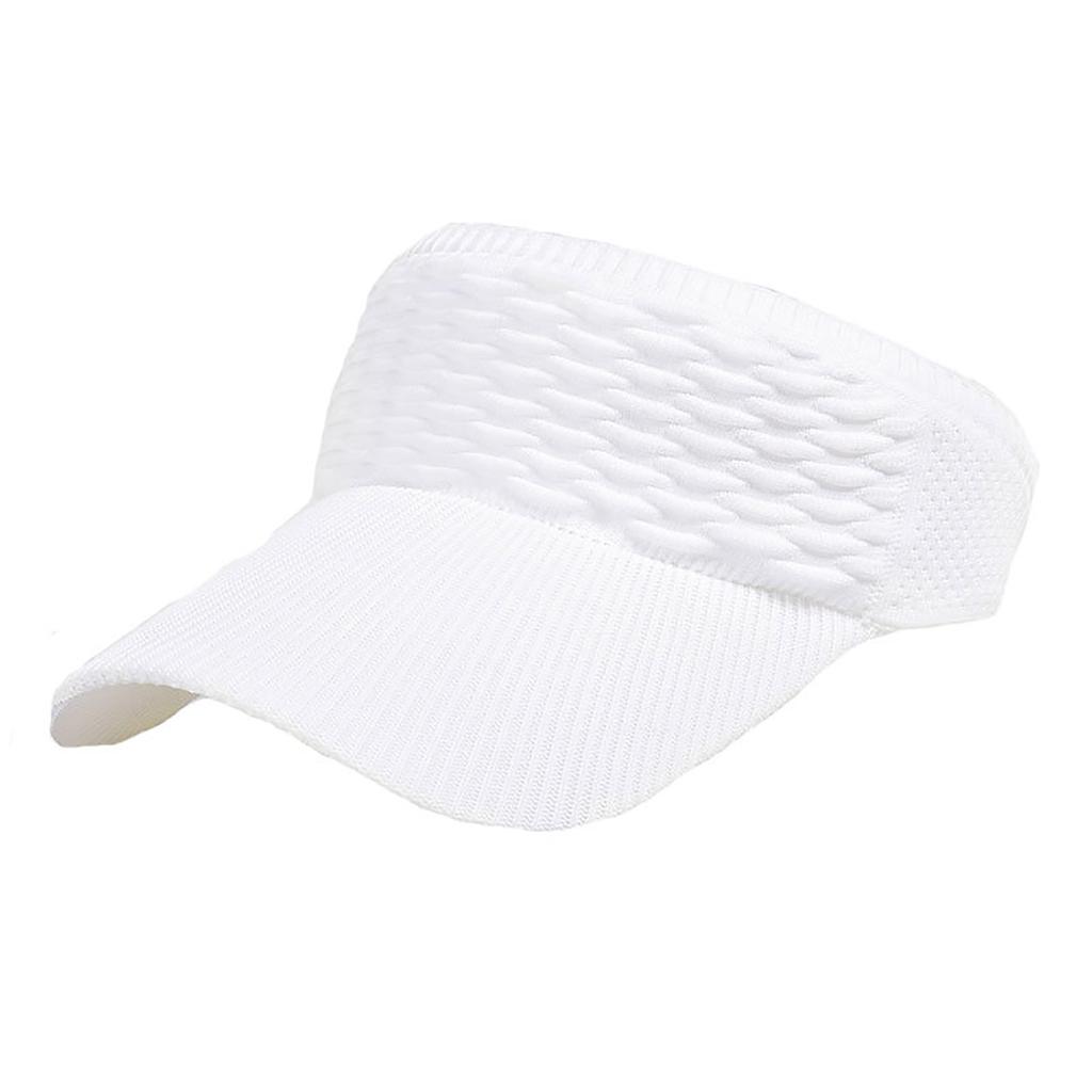 1Pc Women Anti-uv Sun Hats Breathable Adjustable Empty Top Visor Caps For Tennis Golf Running Travel Beach Sport Outdoor Hat