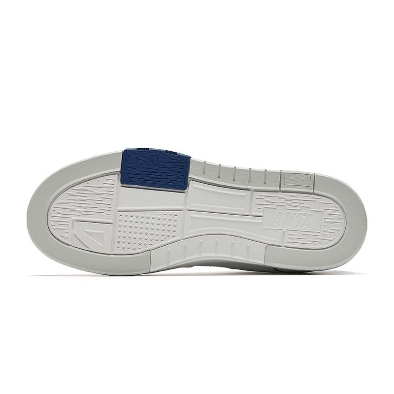 Anta Street Fun LT 3 Simple Versatile Slip Resistant Durable Low Top Skate Shoes Men Skate Shoes White Gray Blue 112538051-5
