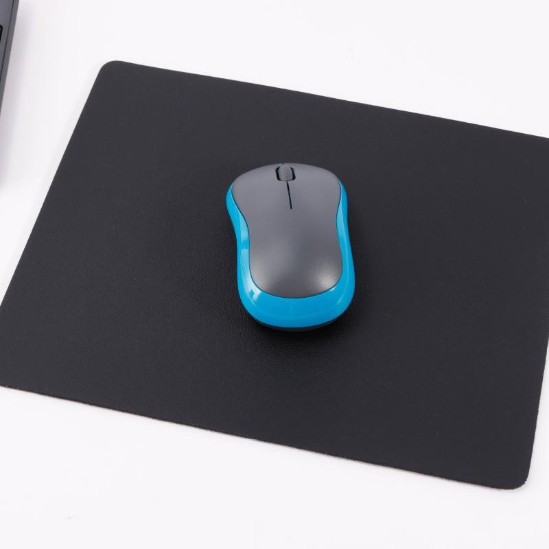 Solid Color Minimalist Leather Thickened Mouse Pad for Laptops