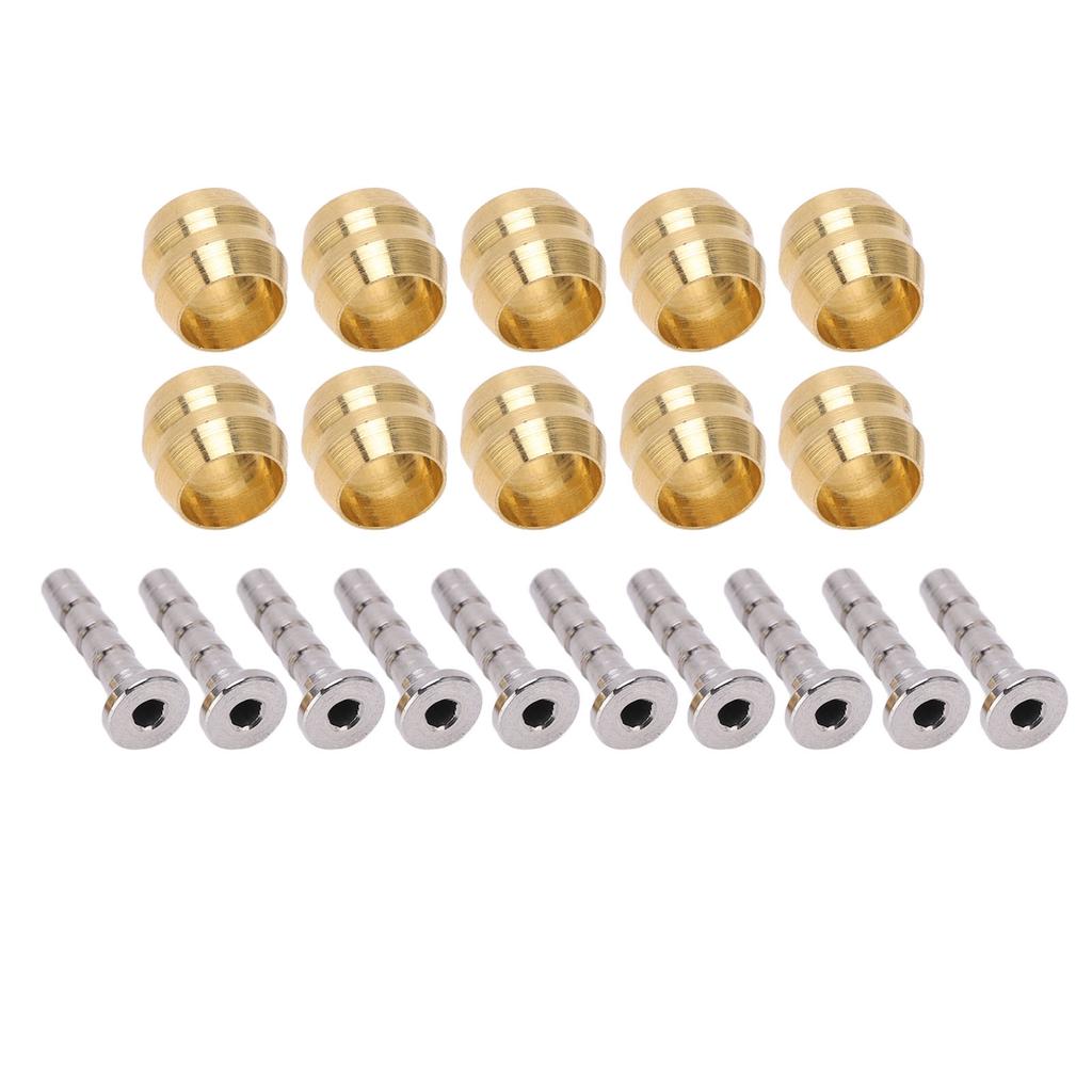 10 Zestawów Igieł Oliwnych do Roweru Zestaw Głowic Oliwnych Odporność na Korozję Igła Oliwna do Przewodów Rowerowych