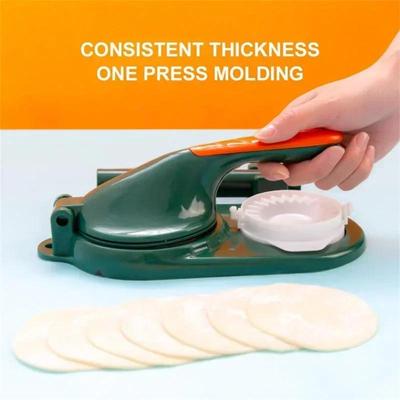Kitchen Making Tools Type of Dumpling Press Divine Tool 2-in-1 Household Manual Rolling Dough Skin Molds Accessories Supplies
