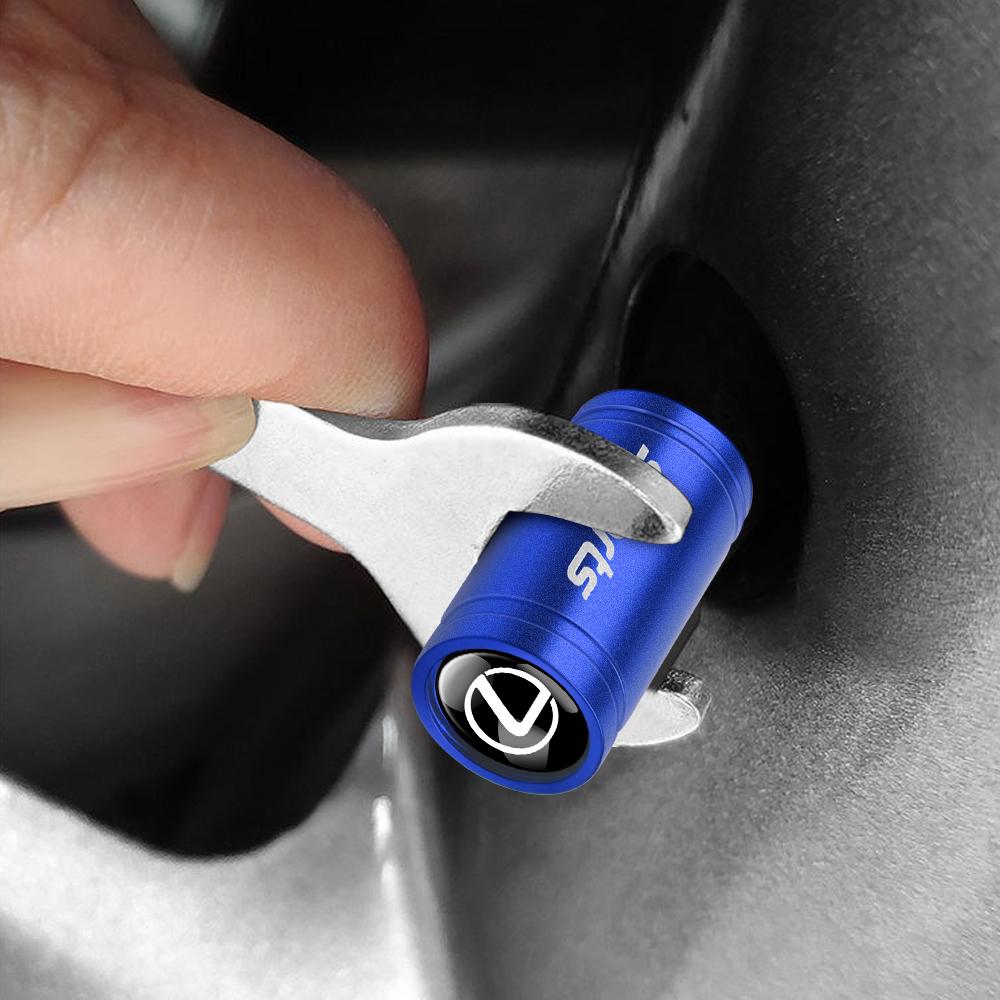 For LEXUS IS200 IS300 LX570 GS300 GX460 ES300 RX450h Al20 4Pcs Car Wheel Tire Valves Cap Dustproof Cover Decoration Accessories wzdf76