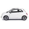 Bburago 1/24 Scale Fiat 500 2007 White / Diecast Model Car, Finished Product, 18-22106