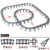 Compatible With LEGO MOC Railroad Bridge Train Track Combination Scene Building Blocks DIY Cross Track Bricks Toys Rail Car