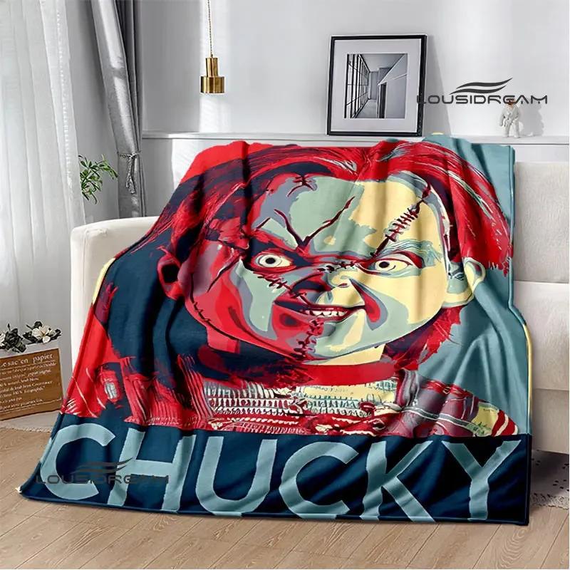 Horror movie Cult of Chucky Flange Warm blanket Soft and comfortable blanket picnic bed linings birthday gift