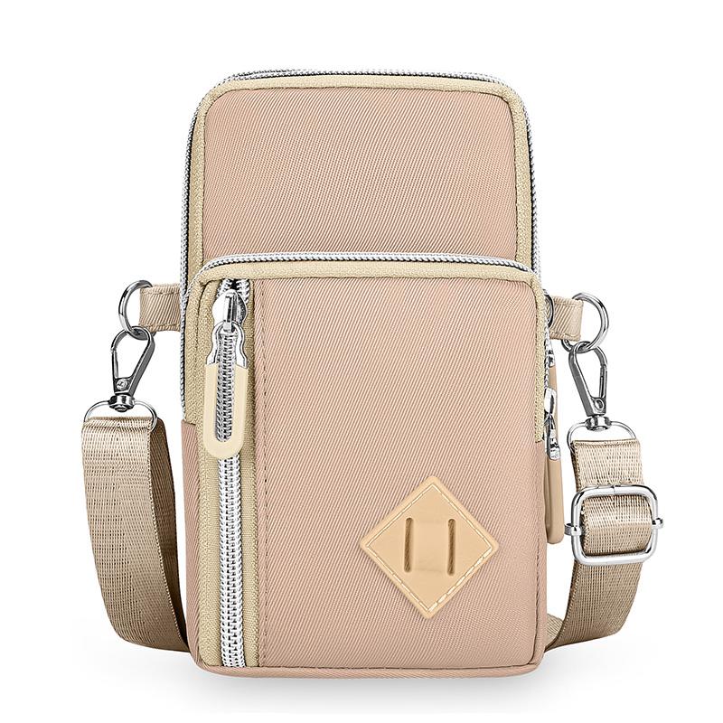 Slim Crossbody Phone Wallet – Water-Resistant Nylon Bag for Women, Adjustable Strap