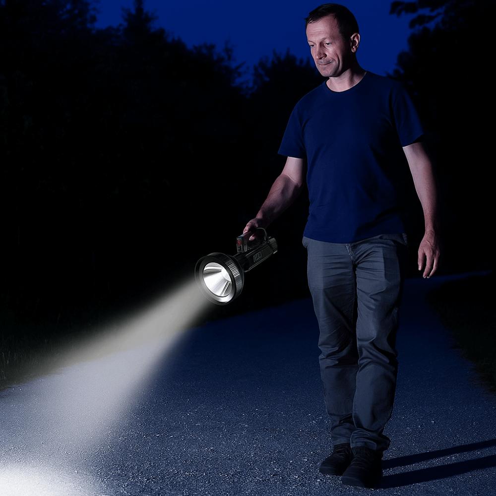 High Power LED Flashlight Bright USB Charging Emergency Flashlight Long Range Portable Camping Lamp for Hiking Fishing