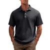 Herren Kurzarm Polohemd Klassische Passform Weiches Strickgewebe mit Knopfleiste und Kragendesign