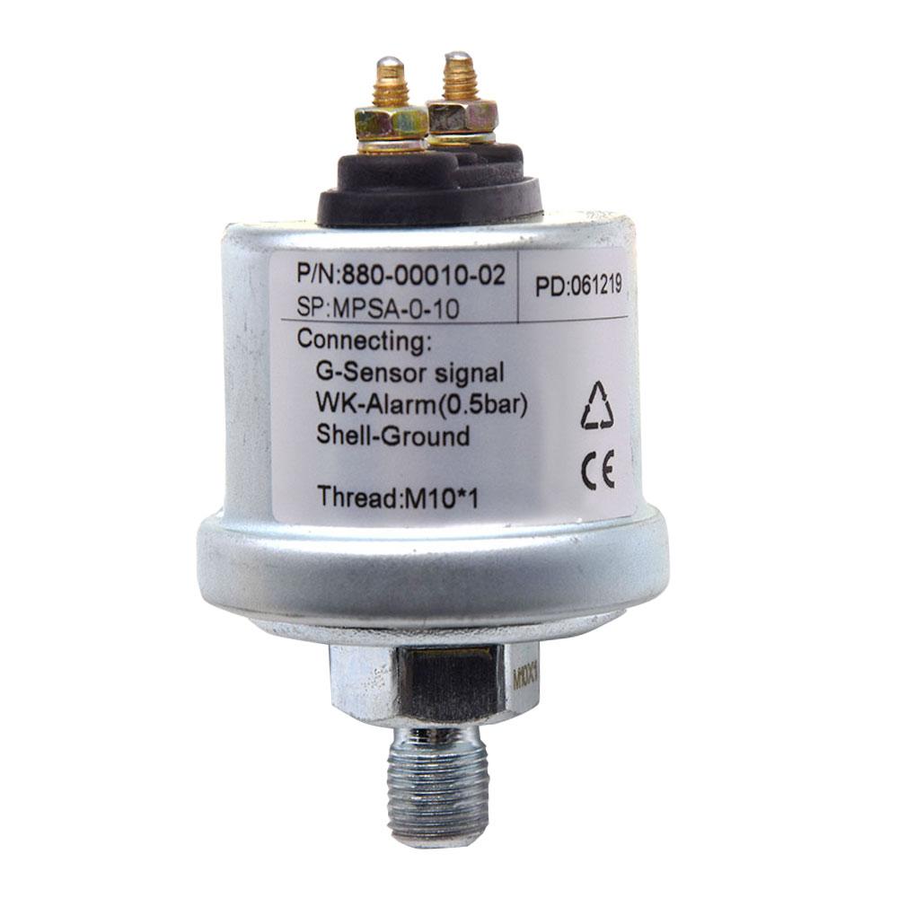 85mm Oil Pressure/water Temperature/fuel/voltmeter 4 In 1 Multifunction Gauge 0-10bar Oil Pressure or Water Temperature Sensor