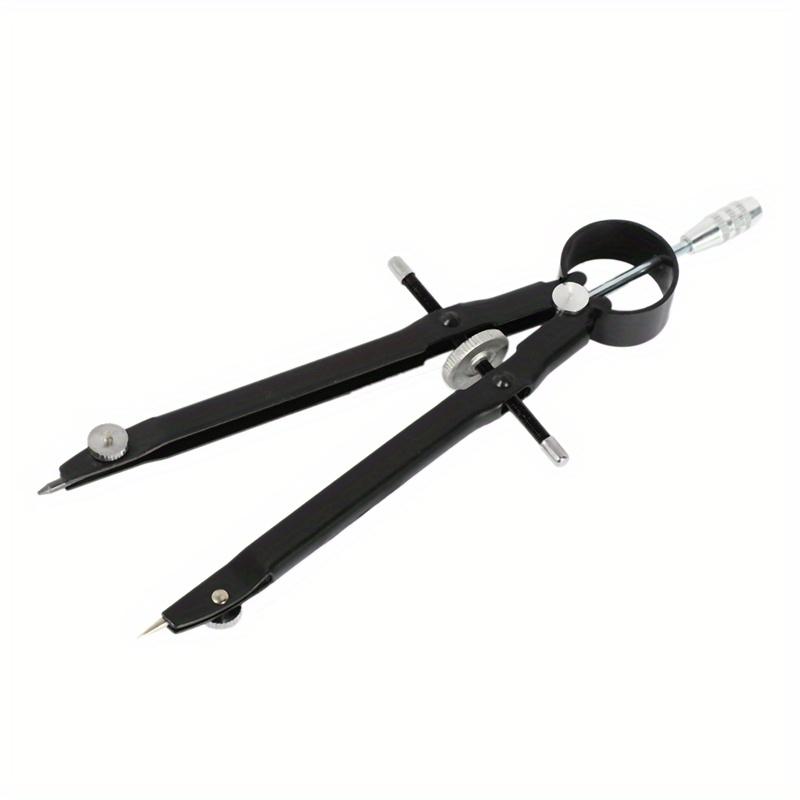 Compasso profissional, conjunto de geometria de compasso com trava, compasso matemático e de precisão, metal e durável para precisão sólida e plana
