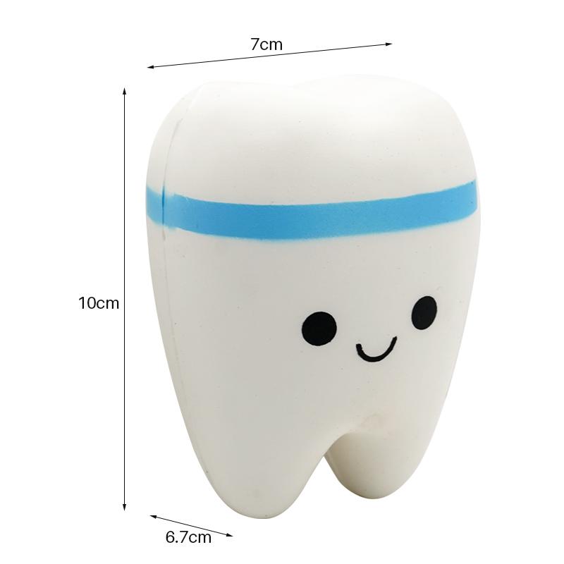 Teeth Shape Toy Slow Rising Stress Gift For Children Cute Cartoon Squishy Squish Antistress Kids Toys Dentist Gift
