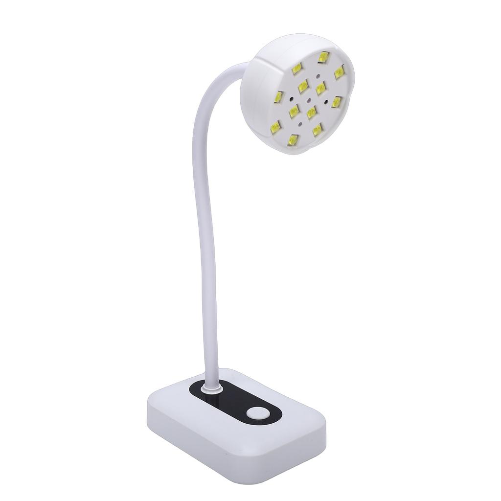 36W UV LED Nail Lamp with Digital Display, Desktop Nail Dryer, 360 Degree Rotatable Gooseneck Design, Smart Sensor,