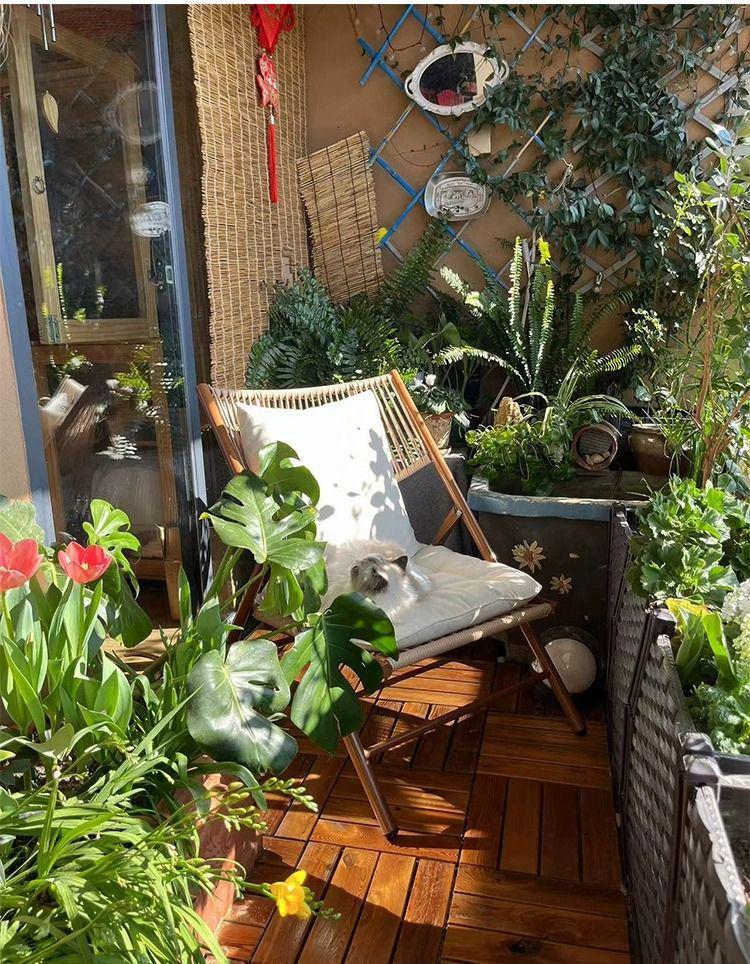 A1R Meiqi Outdoor Patio Rattan Balcony Furniture: Folding Table, Lounge, Sofa Chairs for Garden, Porch, or Courtyard.