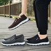 Old Beijing cloth shoes 2025 new men's shoes one-pedal dad shoes soft sole comfortable casual shoes single shoes