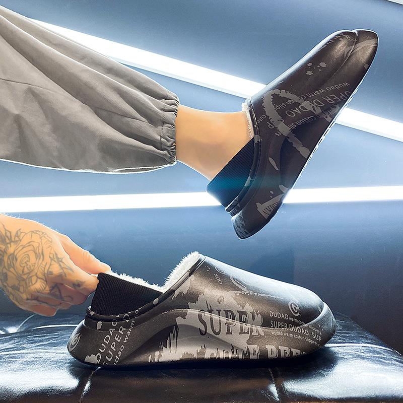 Зимняя пара плюс бархат теплые хлопковые туфли ленивые туфли повседневная мода плюс — фото 20