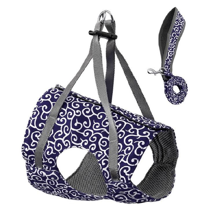 

Comfortable Large Cats Vest Leash Harness for Pet Cats No Pull with Leash Attachments Vest Set Multiple Size XS синій