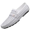Brand High Quality Men's Casual Shoes Luxury  Leather Flats Wedding Designer Shoes Men Moccasins Mens Slip-On Soft Sole Loafers