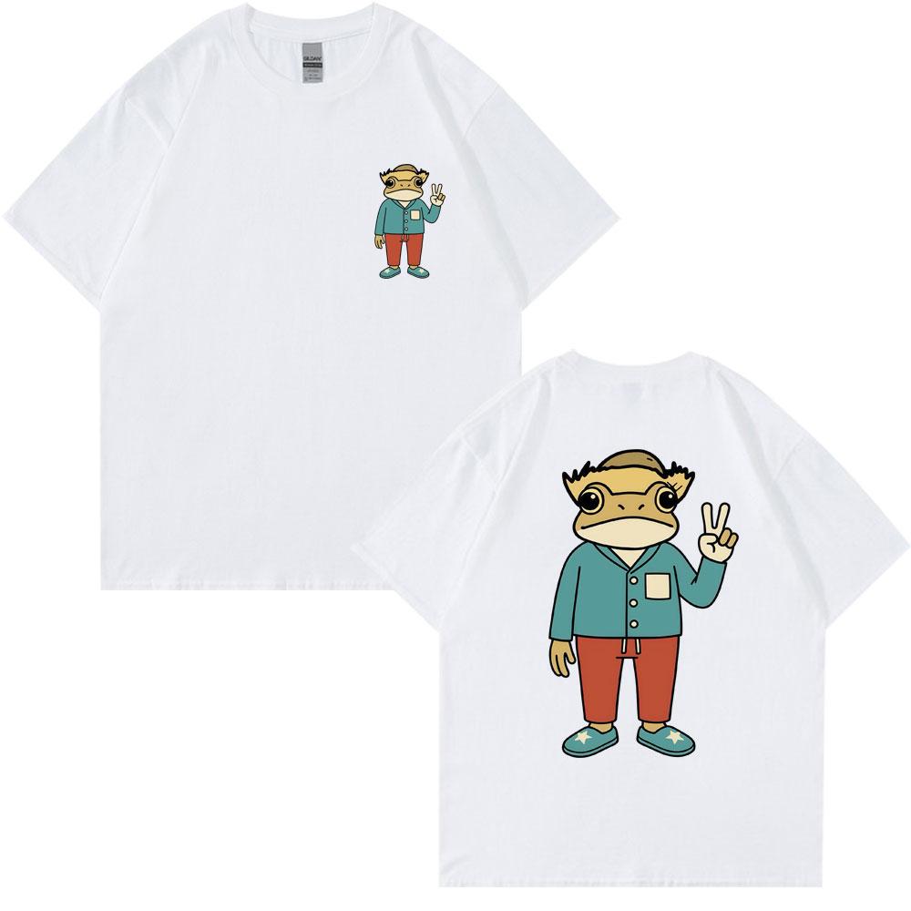 Rapper Bad Bunny Debi Tirar Mas Fotos DTMF T-shirt Cartoon Frog Classic Fashion Men Women T Shirt Cotton Oversized T Shirts