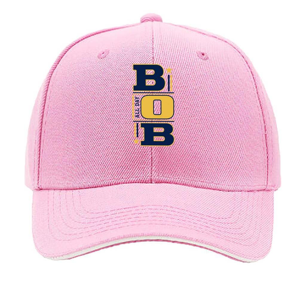 Bold Bob Minimal Letter StateUnisext Sandwich Baseball Cap Sun Cap Outdoor Workouts Hat