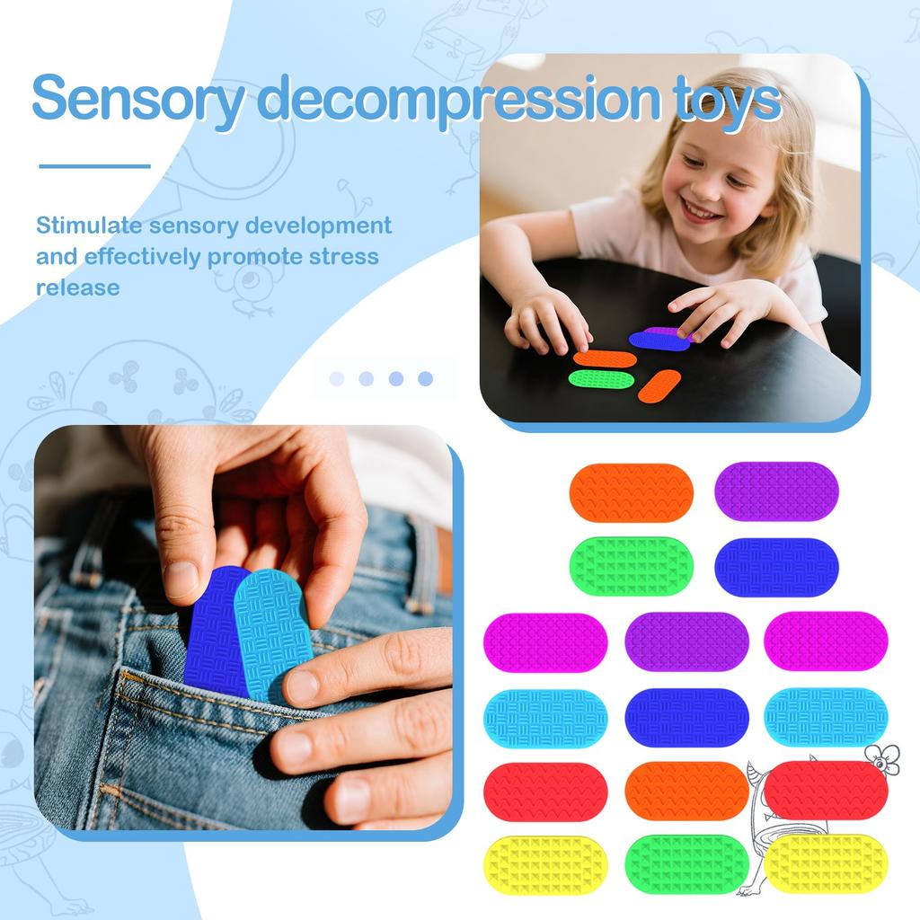 Children'S Sensory Tablets, Stress-Relieving Toys, Silicone Stress-Relieving Toys Kidstoys