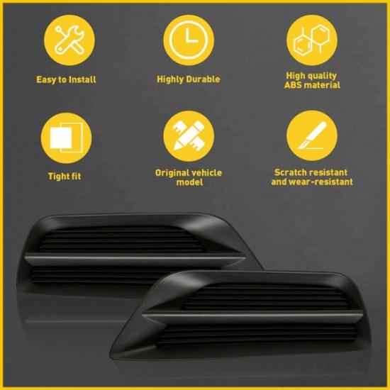 71102T2AA00 FOR ACCORD SEDAN 2013 2015 2014 2x FOG LAMP COVER BLACK RIGHT & LEFT