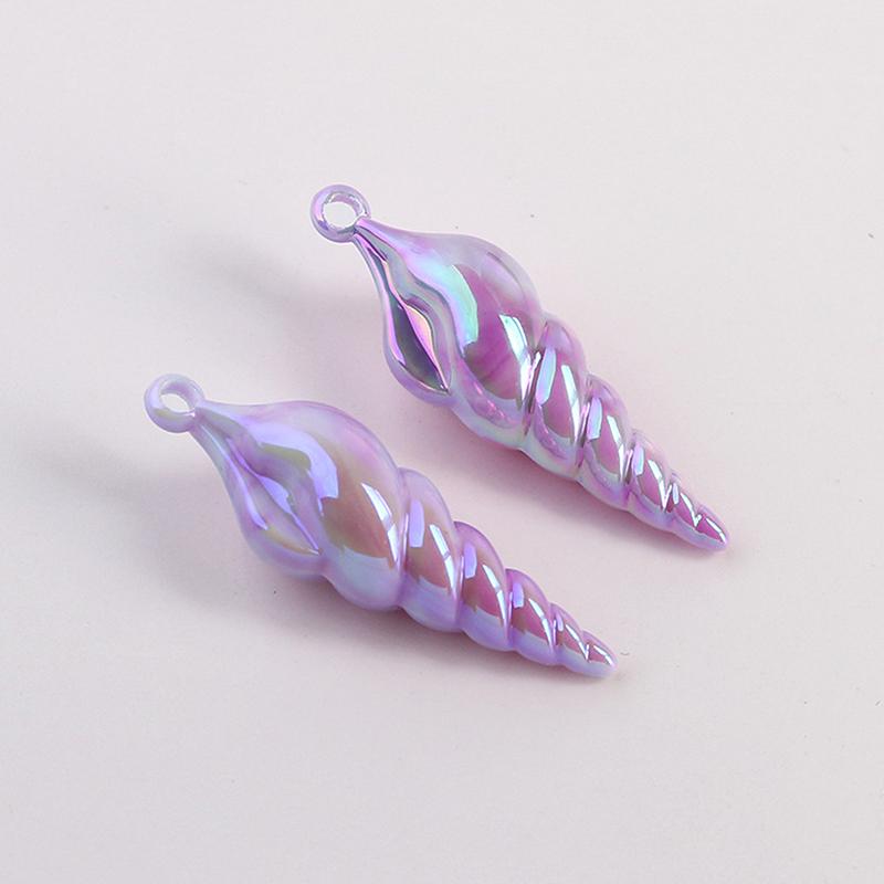 Game Mermaid Conch Necklace Pendant Cosplay Blue Accessories Unisex Hip Hop Fashion Party Prop