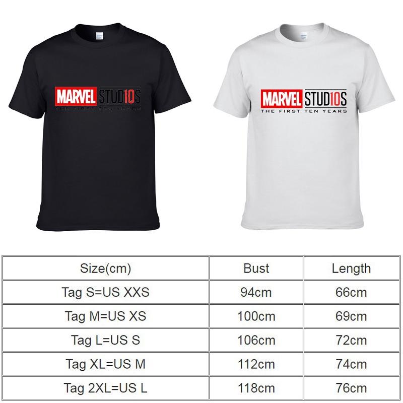 Avengers Marvel Studios The First Ten Years Anniversary O-neck T-shirt For Fans**