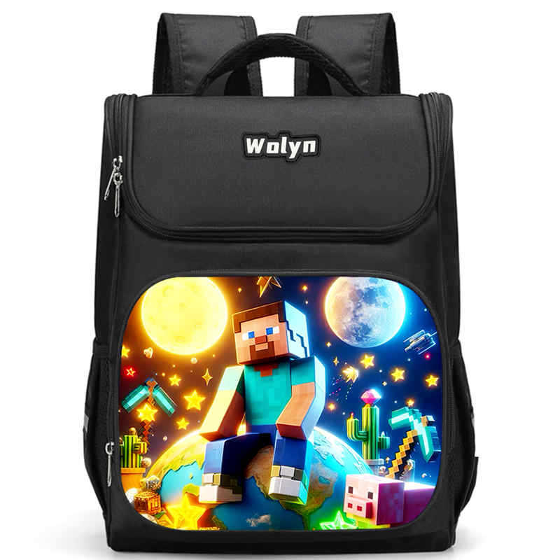 Minecraft Schoolbag Multi-Functional High-Value Spine Protection To Reduce The Burden, A Must-Have Comfortable Backpack For Students