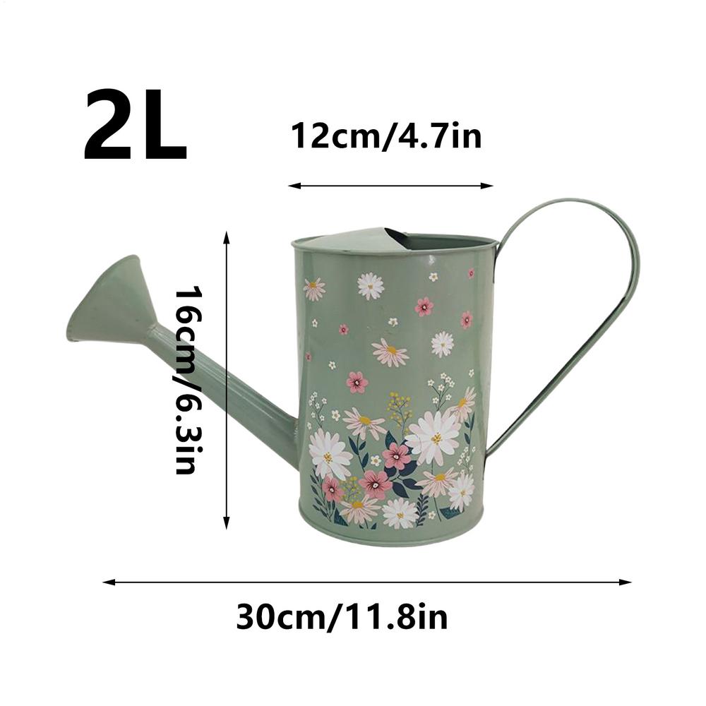 Plant Watering Can Retro Long Spout Spraying Pot 2L Iron Watering Can for Indoor Plants Garden Irrigation Watering bottle фиолетовый