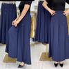 Calças Culottes Casuais de Nove Pontos de Perna Larga e Cintura Alta para Emagrecer para Mulheres Primavera/Verão